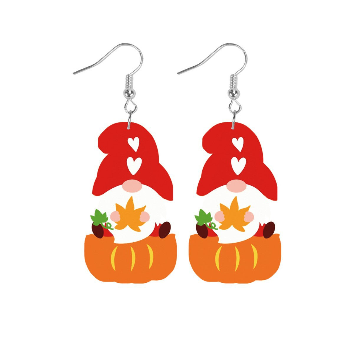 Wholesale Leather Earrings Autumn Thanksgiving Dwarf Pumpkin Leather Earrings